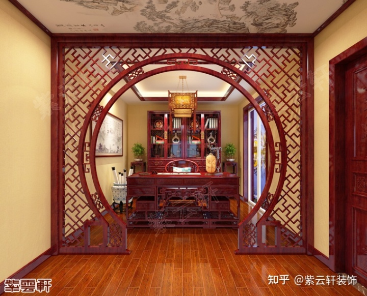 中式装修效果图_中式书房装修效果_中式装修效果图片大全