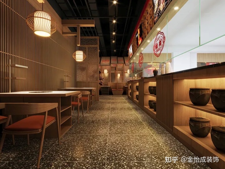 齐齐火锅 齐齐鳝鱼火锅解放碑店_彩妆店概念店装修_火锅店装修
