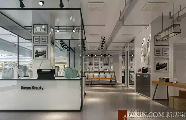 微店女装店铺装修图片_女装店装修_女装实体店装修