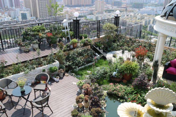 露台花园装修效果图_露台装修效果图 花园_露台花园装修效果图