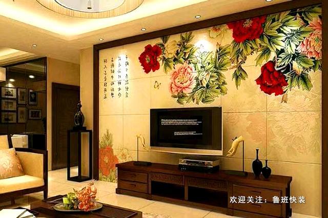 欧式影视墙装修效果图大全2013图片_电视背景墙半墙装修效果图大全图片_装修效果图大全2013图片电视墙