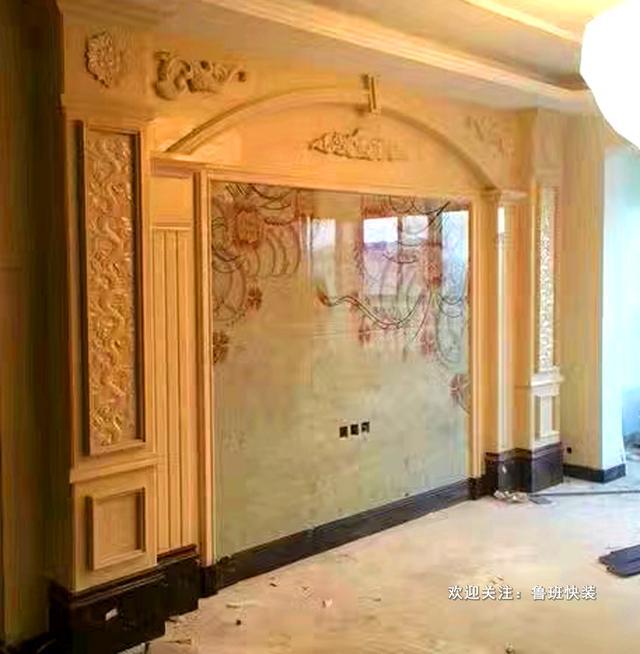 欧式影视墙装修效果图大全2013图片_装修效果图大全2013图片电视墙_电视背景墙半墙装修效果图大全图片