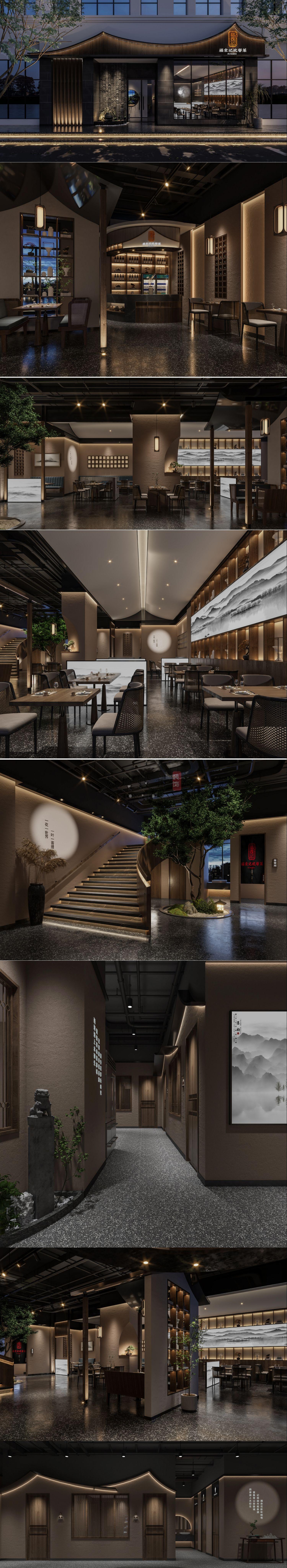 新中式餐厅装修效果_餐厅装修效果图大全_餐厅装修效果