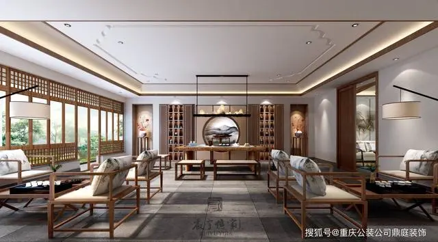 中式茶楼装修_茶楼会所的装修_茶楼装修
