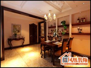 欧式餐厅酒柜图片,奥林小镇欧式风格装修效果图