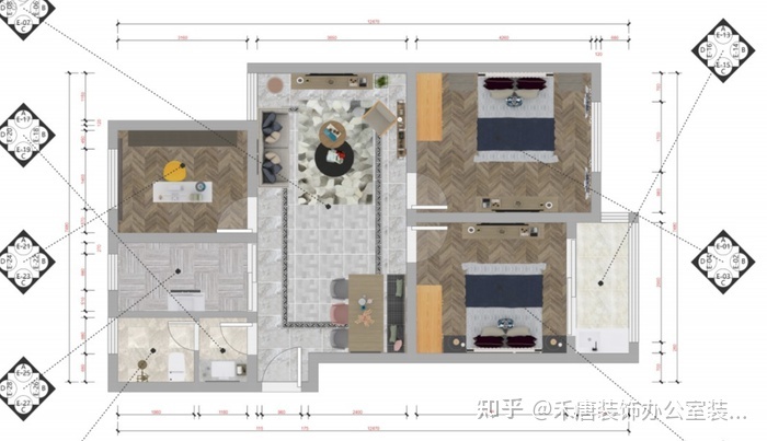 小三阳装修平面效果图_装修平面设计图软件_装修平面图