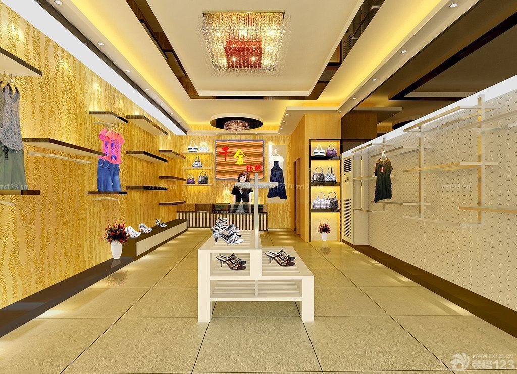 女装店装修_彩妆店概念店装修_微店女装店铺装修图片