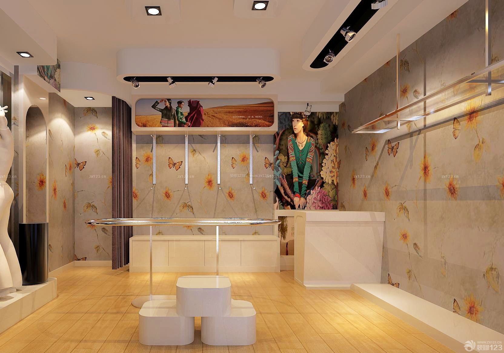 彩妆店概念店装修_女装衣店装修效果图_女装店装修