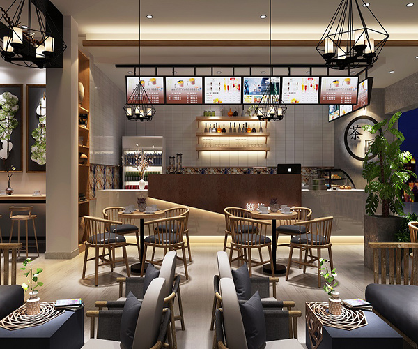 奶茶鸡排店装修图片_奶茶店装修_奶茶鸡排店装修效果图