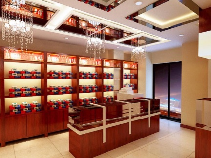烟酒店装修_电子烟实体店装修_买电子烟装修设计图