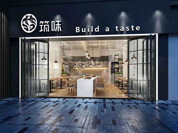 特色奶茶汉堡店装修_奶茶吧台装修效果图_奶茶店装修