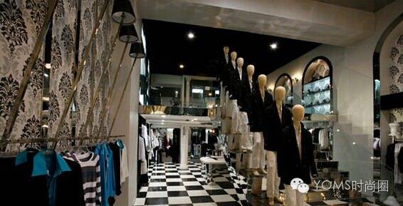 工业混搭风格快歺店装修_服装店装修风格_童装店装修货架风格图