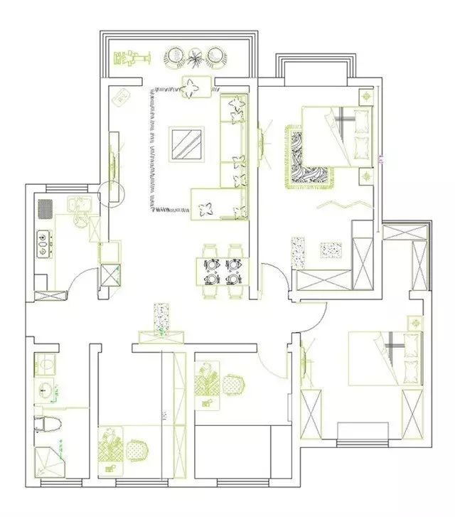 建筑施工技术方案范本_装修方案范本_三室两厅装修240套方案装修效果
