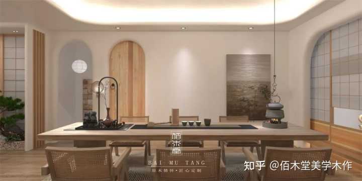 禅意风格室内设计_禅意装修风格_禅意风格茶室效果图