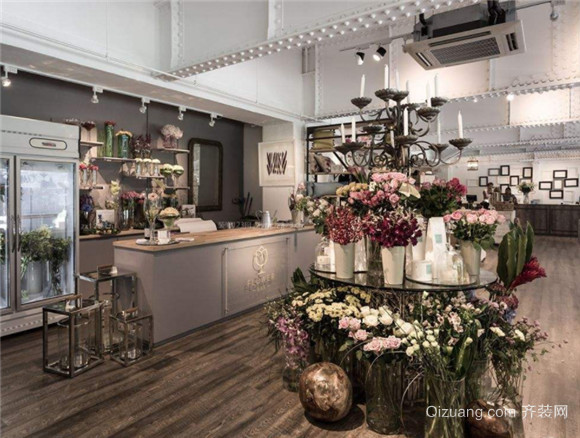 大型花店装修效果图