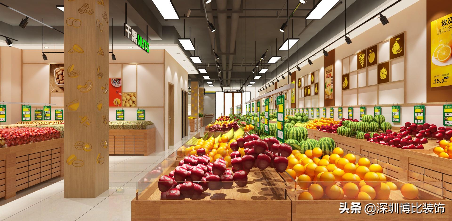 水果超市装修图片_复古藏店装修图片_水果店装修图片