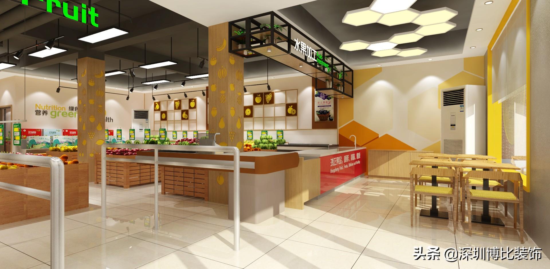 水果店装修图片_水果超市装修图片_复古藏店装修图片