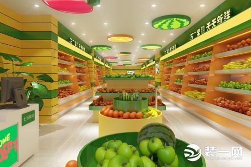 水果门头店装修效果图_复古藏店装修图片_水果店装修图片