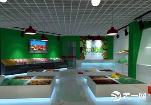 水果店装修图片_水果门头店装修效果图_复古藏店装修图片