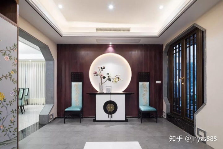 门厅玄关装修效果图_电梯入户门厅装修效果_门厅玄关隔断装修效果图大全